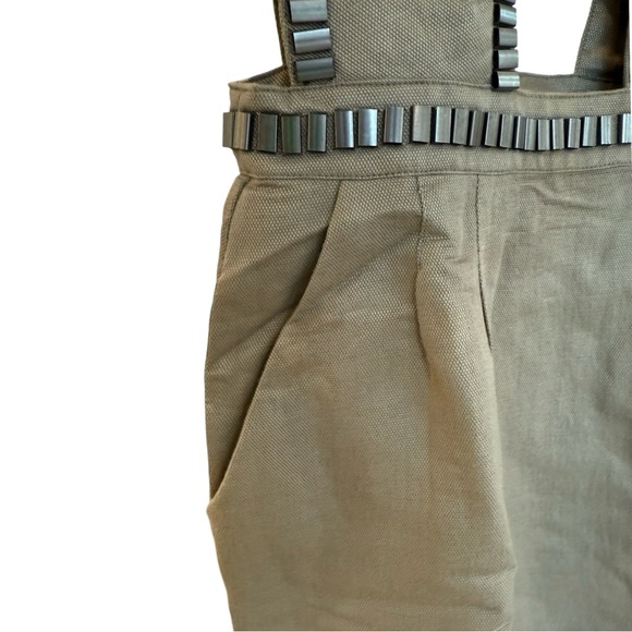 Sass & Bide Embellished Linen Cut Out Mini Dress - Picture 8 of 12